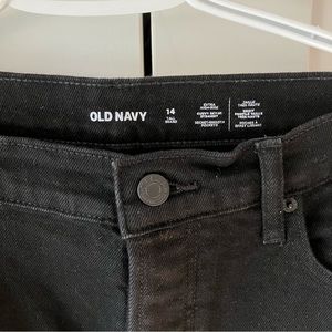 Tall black high waisted jeans